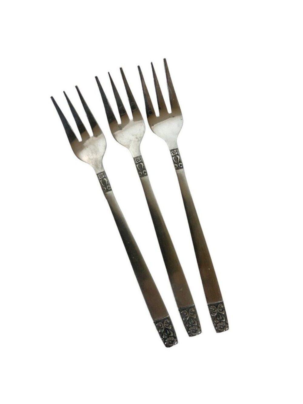 Rogers Stanley Roberts Danesmore 3-Piece Cocktail Fork Set Satin Stainless Steel
